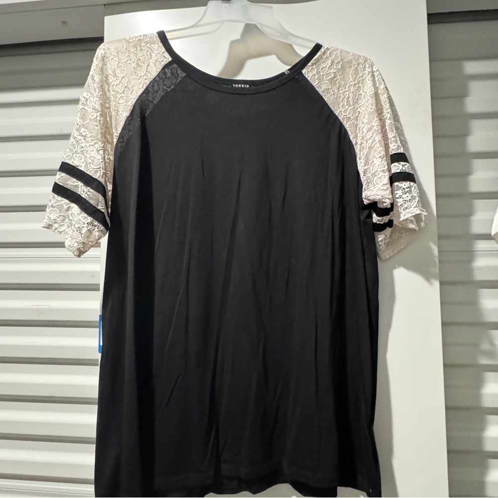 Torrid Black Top with Subtle Details